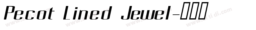 Pecot Lined Jewel字体转换
